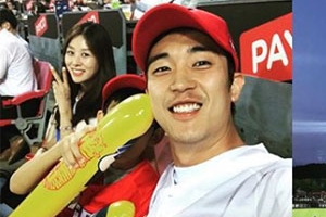 장신영♥강경준, 야구장 데이트 포착 ‘부부의 행복한 일상’