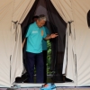 [포토] ‘가방 들고 야영장 텐트로’ 김동철 바른미래당 비상대책위원장