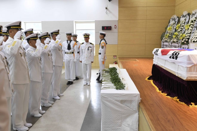 고 이다훈 중사 영결식