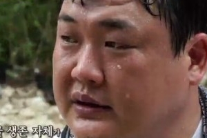 ‘정글의 법칙’ 김준현 열사병, 공복 톱질에 고통 “눈 초점 안 맞아”