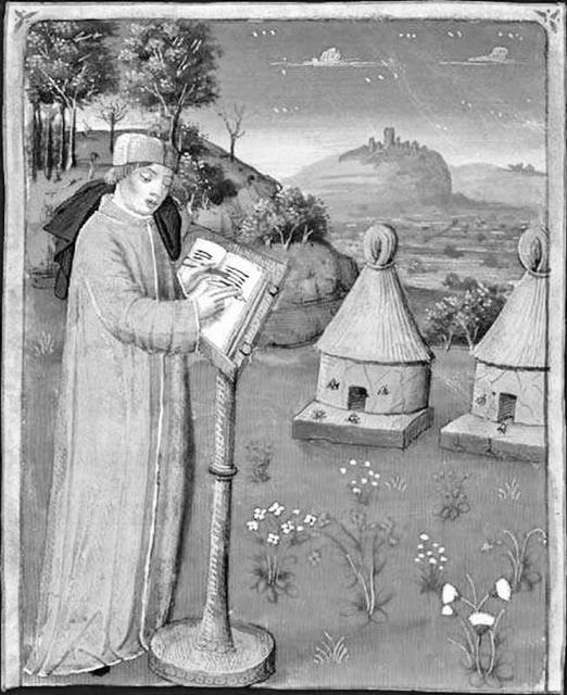 로마 최고의 시인으로 불린 베르길라우스가 벌집을 주시하며 서사시 ‘게오르기카’를 집필하고 있다.  미래의창 제공