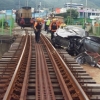순천 건널목서 기관차와 승용차 충돌…인명피해 없어