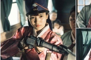 ‘미스터 션샤인’ 김태리, 총구 겨누는 의연한 눈빛 ‘무슨 상황?’