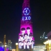 세계 최고층 빌딩 외벽 엑소 LED 쇼로 대변신