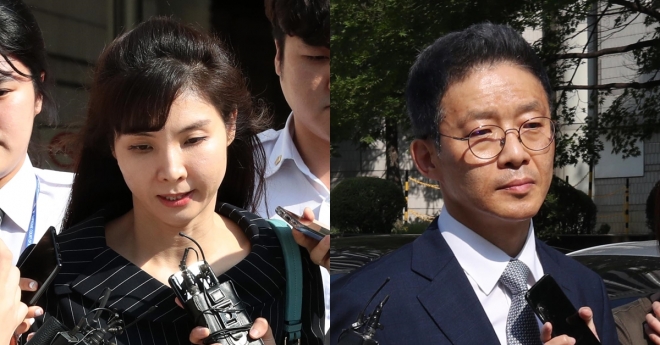 서지현(왼쪽) 검사와 안태근 전 검찰국장 연합뉴스