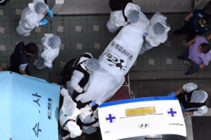 [서울포토] 노회찬 원내대표 시신 이송