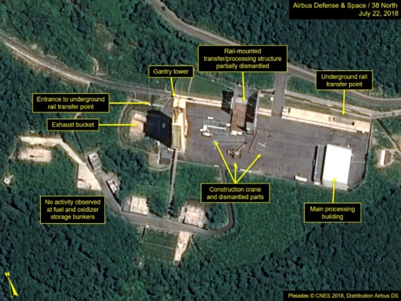 미국 38노스 “북한, 동창리 ‘서해위성발사장’ 해체 착수”