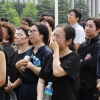 [서울포토] 오열하는 노회찬 추모객들...