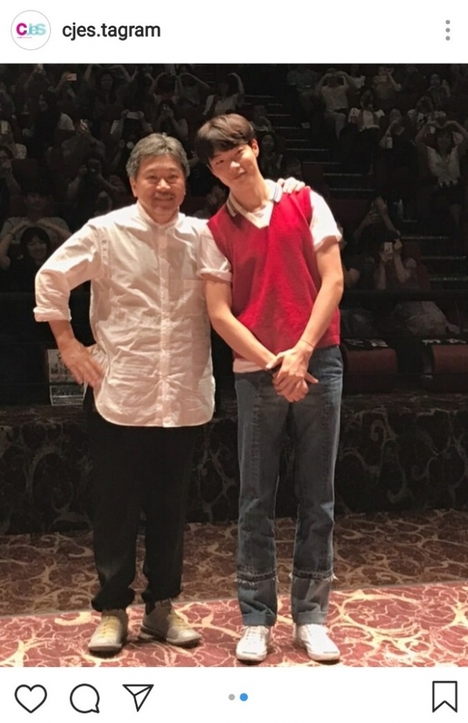 고레에다 히로카즈 감독 ‘어느 가족’ GV, 류준열 깜짝 참석