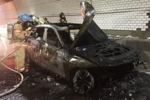 [포토] 리콜대상 BMW 주행 중 또 화재