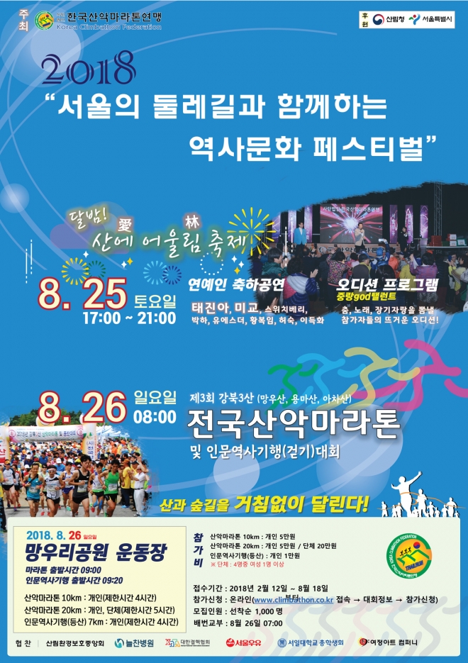 ‘서울의 둘레길과 함께 하는 역사문화 페스티벌’ 포스터