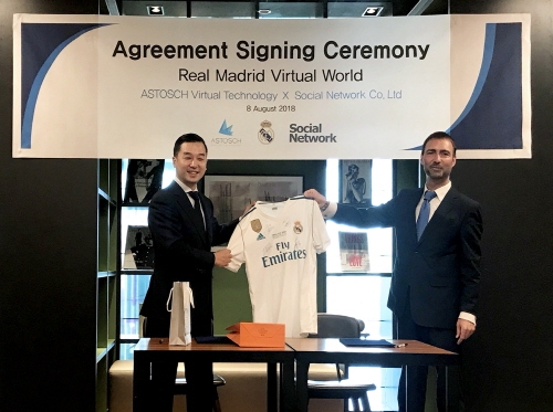 국내 증강현실 (Augmented Reality) 대표기업으로 알려진 ㈜소셜네트워크와 스페인 VR기업인 ASTOSCH(대표이사 Hos&eacute; Ram&oacute;n Heras)가 협업을 통해 새로운 계약을 체결했다.