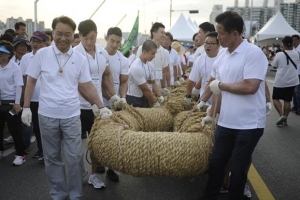 견우직녀처럼…광진·강동구도 ‘광진교 소통’