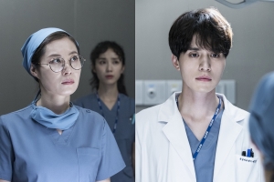 ‘라이프’ 이동욱 VS 문소리, 날선 수술실 대치 포착 ‘긴장감 팽팽’
