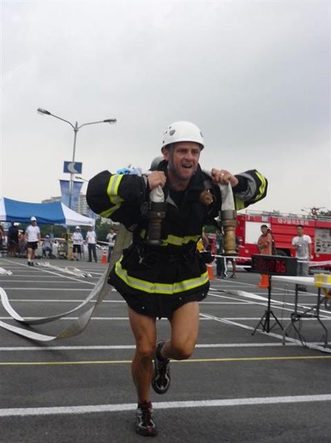 이번 대회 우승 후보인 獨 소방관 요아킴 포산즈.