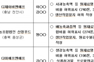 원재료 함량 눈속임 적발…사과농축액 100%? 열어보니 당류 88%, 진짜 사과는 1%