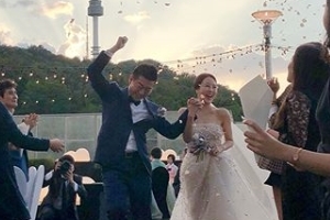 방송인 김엔젤라 결혼, 훈남 남편과 영화 같은 결혼식 공개