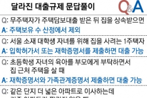 1주택자 자녀교육 목적 신규 주택 대출 허용