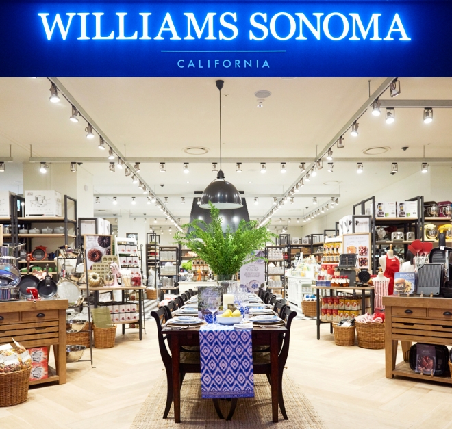 현대백화점그룹은 지난해 미국 최대 홈퍼니싱 기업인‘윌리엄스 소노마’와 독점 판매계약을 맺고 15개 매장을 운영중이다. 사진은 목동점.