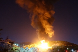 [포토] ‘치솟는 고양저유소 불길’