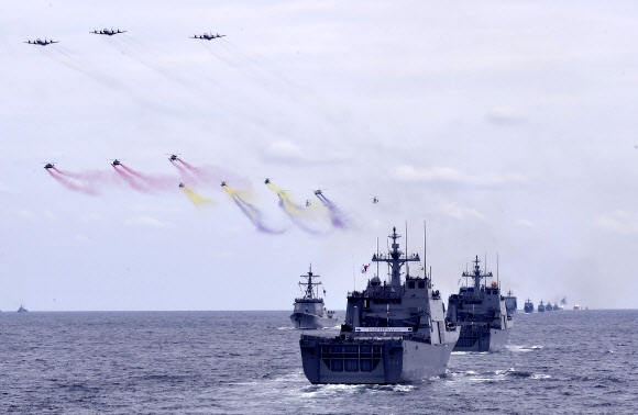 2018 해군 국제관함식 해상사열 리허설