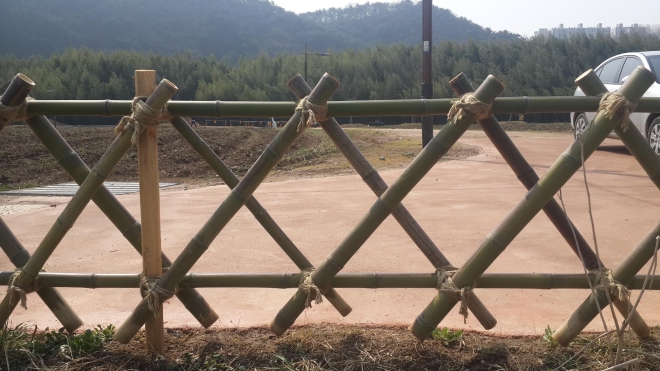 울산시가 최근 특허청에 등록한 대나무 울타리 디자인. 울산시 제공.
