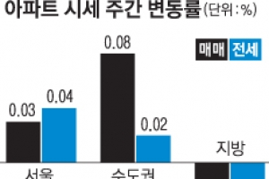 한 달 만에 꺾인 강남 3구 아파트값