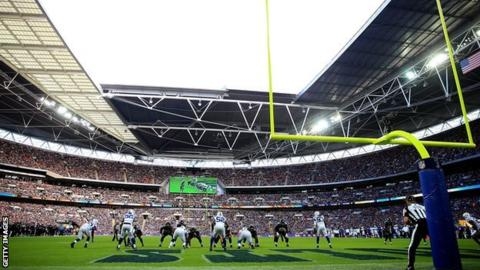 잭슨빌은 여섯 시즌째 미국프로풋볼(NFL) 정규리그 대결을 런던 웸블리 구장에서 벌인다. AFP 자료사진 