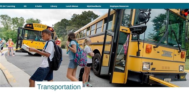 미국 버지니아주 페어팩스 카운티가 운영하는 스쿨버스에서 학생들이 내리고 있다. 페어팩스교육청 홈페이지 캡처