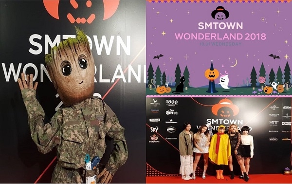 SM엔터테인먼트는 지난 31일 서울 청담동 사옥에서 진행된 SM 할로윈 파티(SMTOWN WONDERLAND 2018) 현장을 공식 인스타그램을 통해 공개했다.