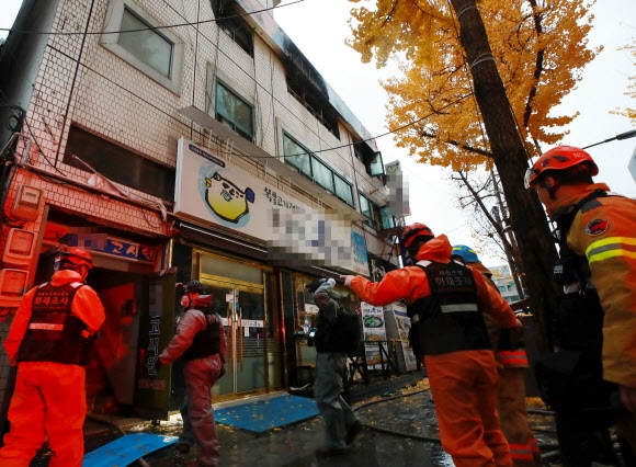 종로 고시원 화재 조사 시작