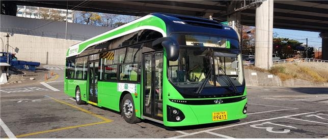 서울시 전기버스의 모습