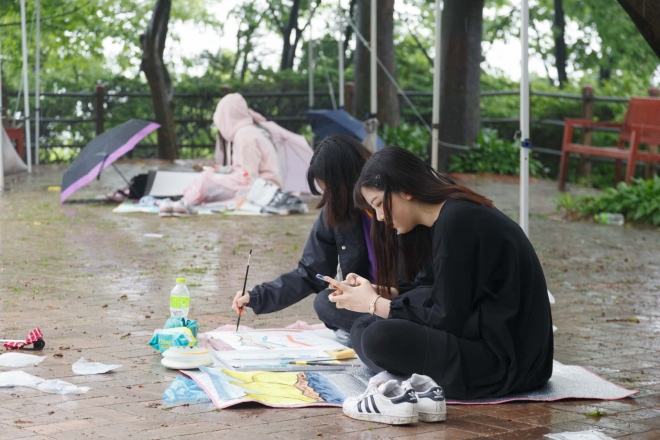 겸재 정선 문화예술제에 참가한 청소년들의 모습