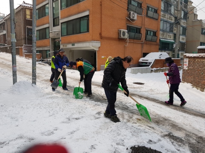 강서자율방재단의 활동 모습