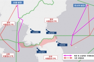 北, 동·서해 국제항공로 연결 제안…실현 가능성은