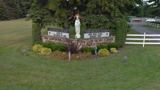 미국 미시간주 템퍼란스의 가르멜 산의 복되신 동정 마리아 성당. 구글 맵