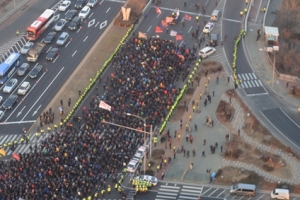 택시파업 시위대 마포대교 행진 오후 6시에 끝나