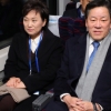 [포토] 남북 철도 도로 연결 착공식 참석하는 김현미 장관과 주승용 의원