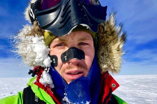 세계 최초 홀로 무지원 남극 대륙 횡단에 성공한 콜린 오브래디.