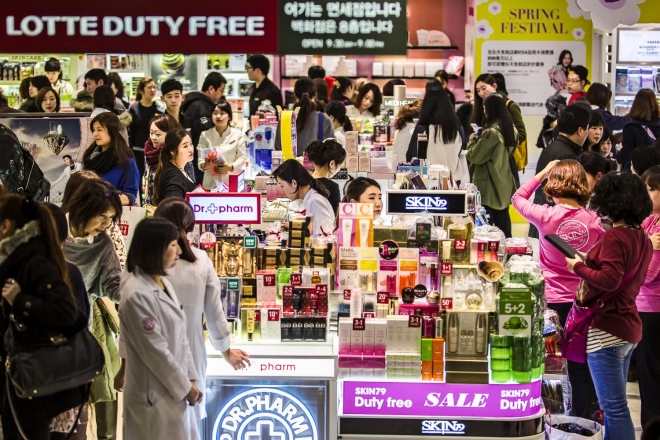 중국 관광객 면세점 쇼핑