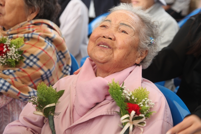 일본군 위안부 피해자 이옥선 할머니.