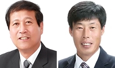 경북 예천군의회의 권도식(왼쪽·무소속) 의원과 박종철(자유한국당) 의원. 예천군의회 홈페이지 캡처