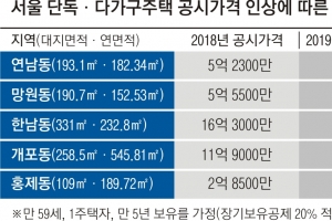 공시가격 4억 오른 다가구주택 보유세 45만→68만원으로