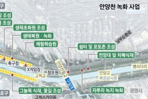 수목원 뺨치는 하천변 12.6㎞… ‘45억 녹색옷’ 입는 안양천