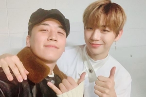 강다니엘, 승리와 훈훈 인증샷 “승츠비가 날 보러 와주다니”