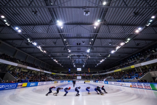 ISU 5차 월드컵 대회가 열리는 독일 드레스덴 에네르기 베르분드 아레나 모습. ISU 홈페이지 캡처