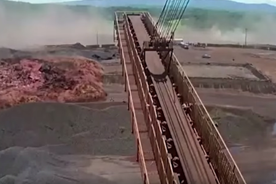 브라질 댐 붕괴 당시 CCTV 영상