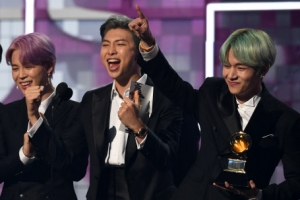 [포토] “다시 오겠다”… 방탄소년단, 한국가수 최초로 ‘그래미’ 입성