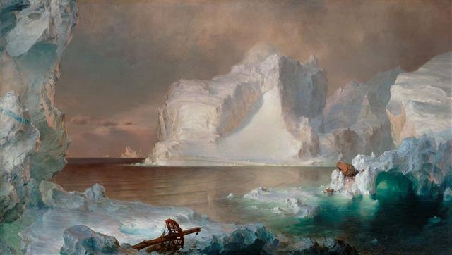프레더릭 에드윈 처치, ‘빙하’, 1861년 (163.8×285.7㎝, 댈러스미술관, 미국 텍사스주 댈러스)