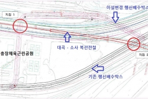 건설사 배수박스 엉터리 이설로 행신지구 홍수 위험